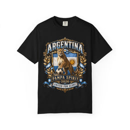 Argentina Pampa Spirit Graphic T-Shirt — 'Argentina' Crest with Puma & Flag thumbnail 3