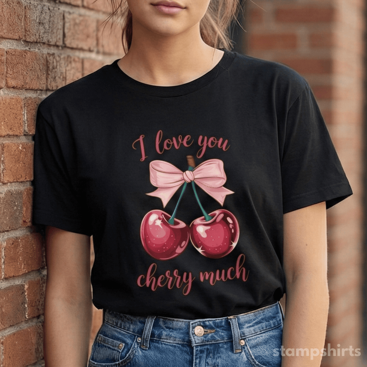 I Love You Cherry Much T-Shirt image 1