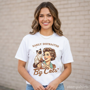 Easily Distracted By Cats T-Shirt