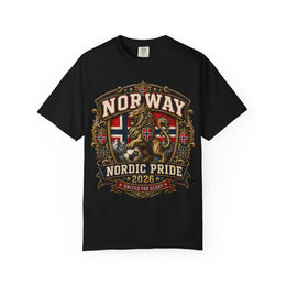 Norway Nordic Pride 2026 T-Shirt — Vintage Lion & Flag Design thumbnail 4