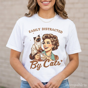 Easily Distracted By Cats T-Shirt