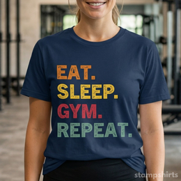 Eat. Sleep. Gym. Repeat. T-Shirt thumbnail 1