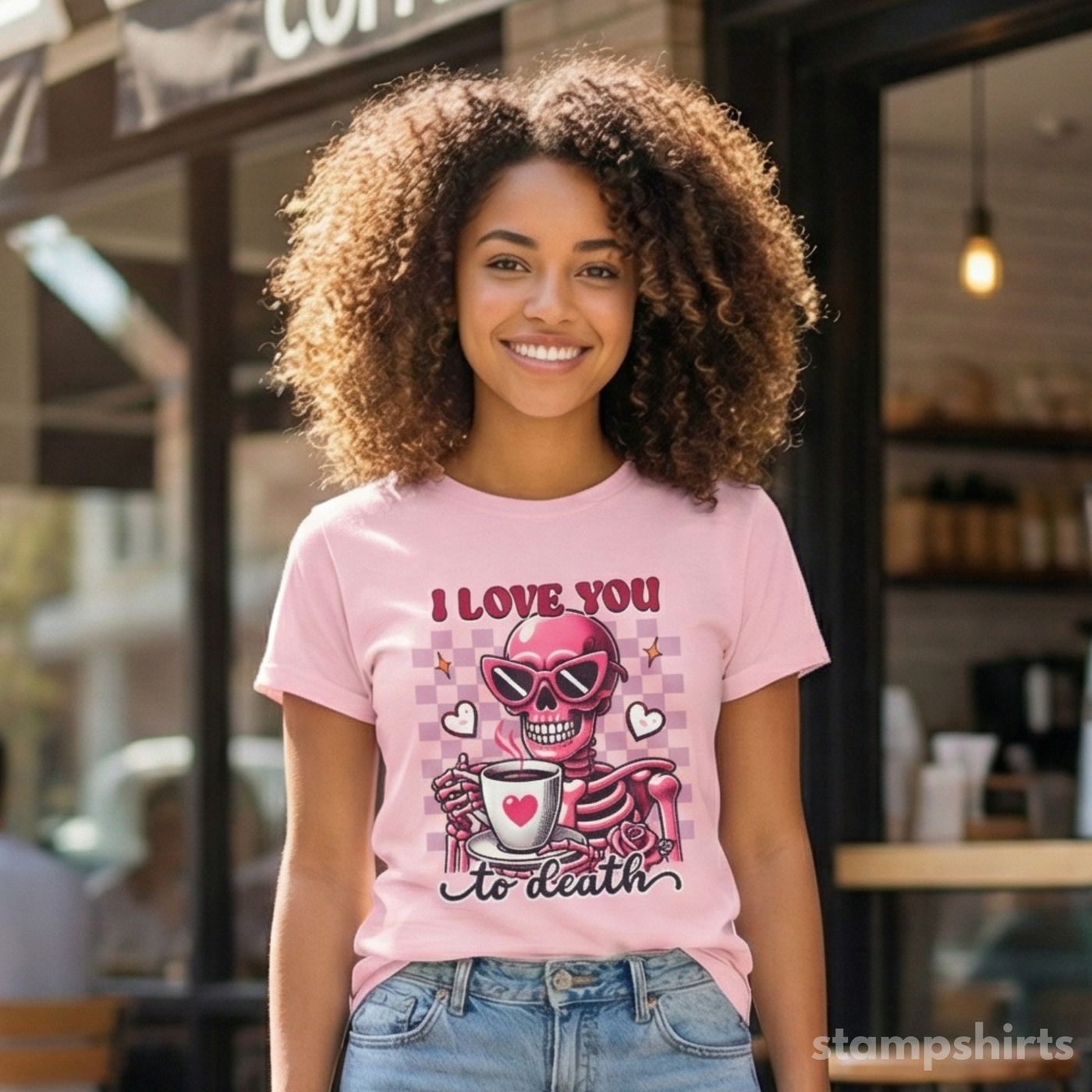 I Love You to Death Skeleton T-Shirt image 4
