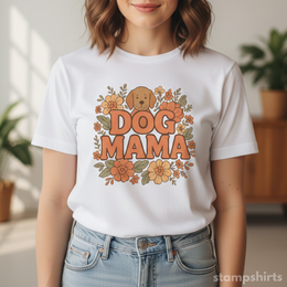 Dog Mama Floral T-Shirt thumbnail 1