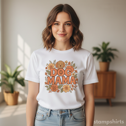 Dog Mama Floral T-Shirt thumbnail 2