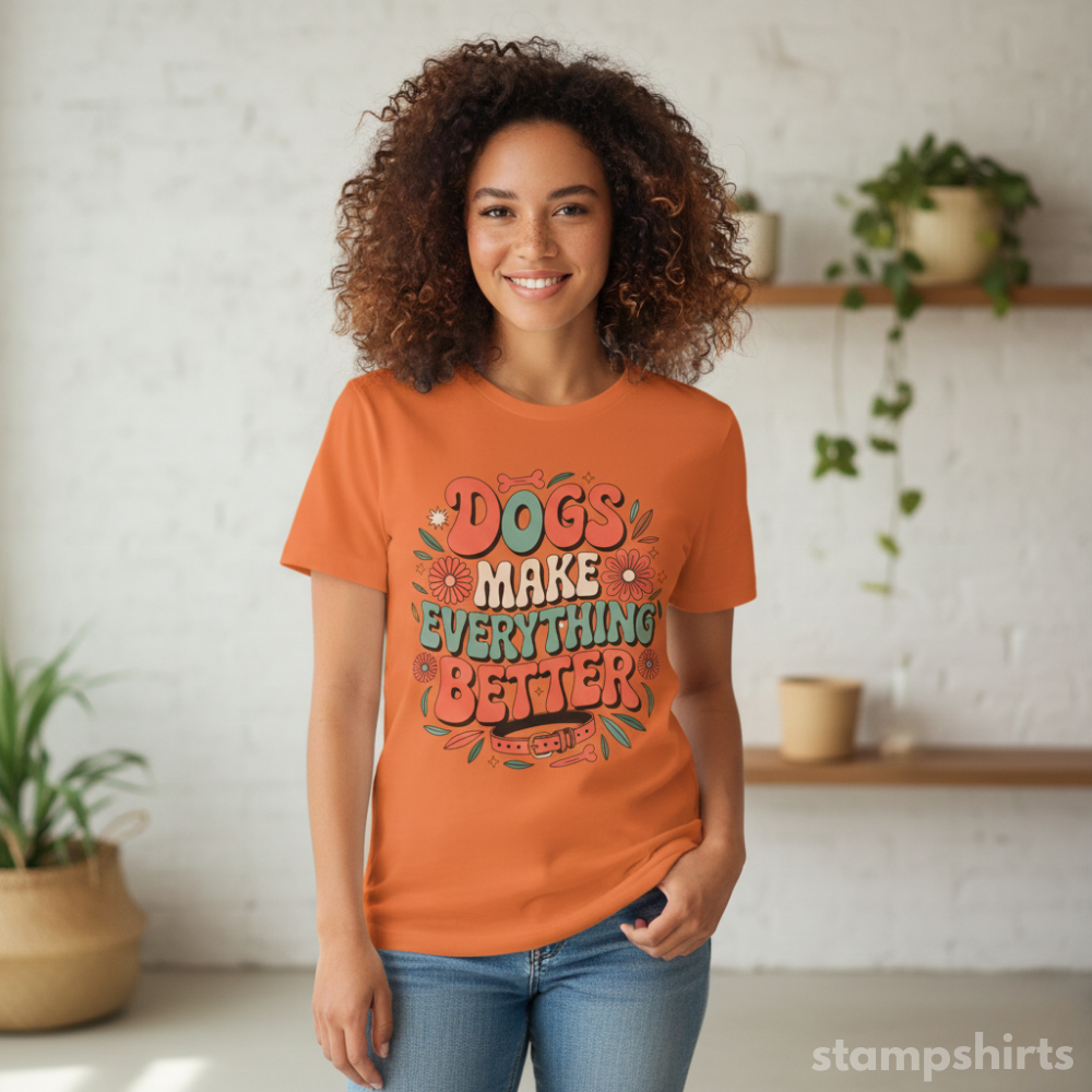 Dogs Make Everything Better T-Shirt image 5