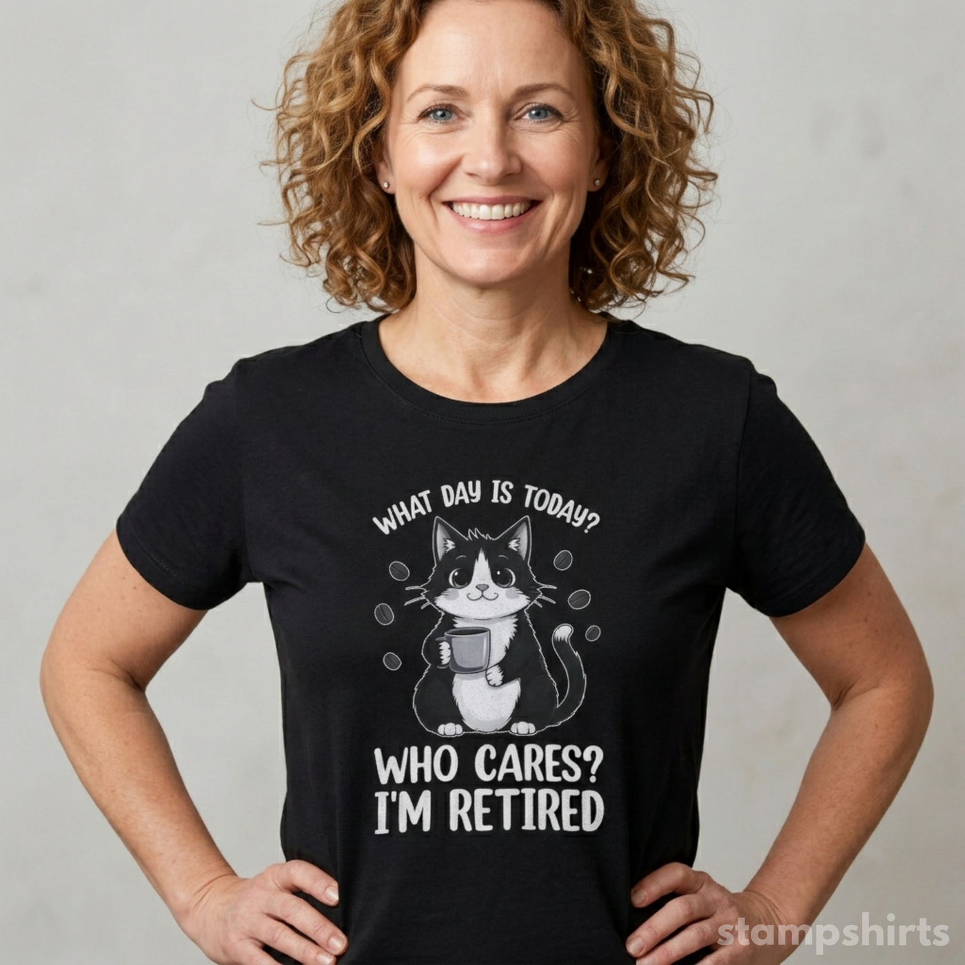 Retired Cat T-Shirt image 2