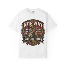Norway Nordic Pride 2026 T-Shirt — Vintage Lion & Flag Design thumbnail 3