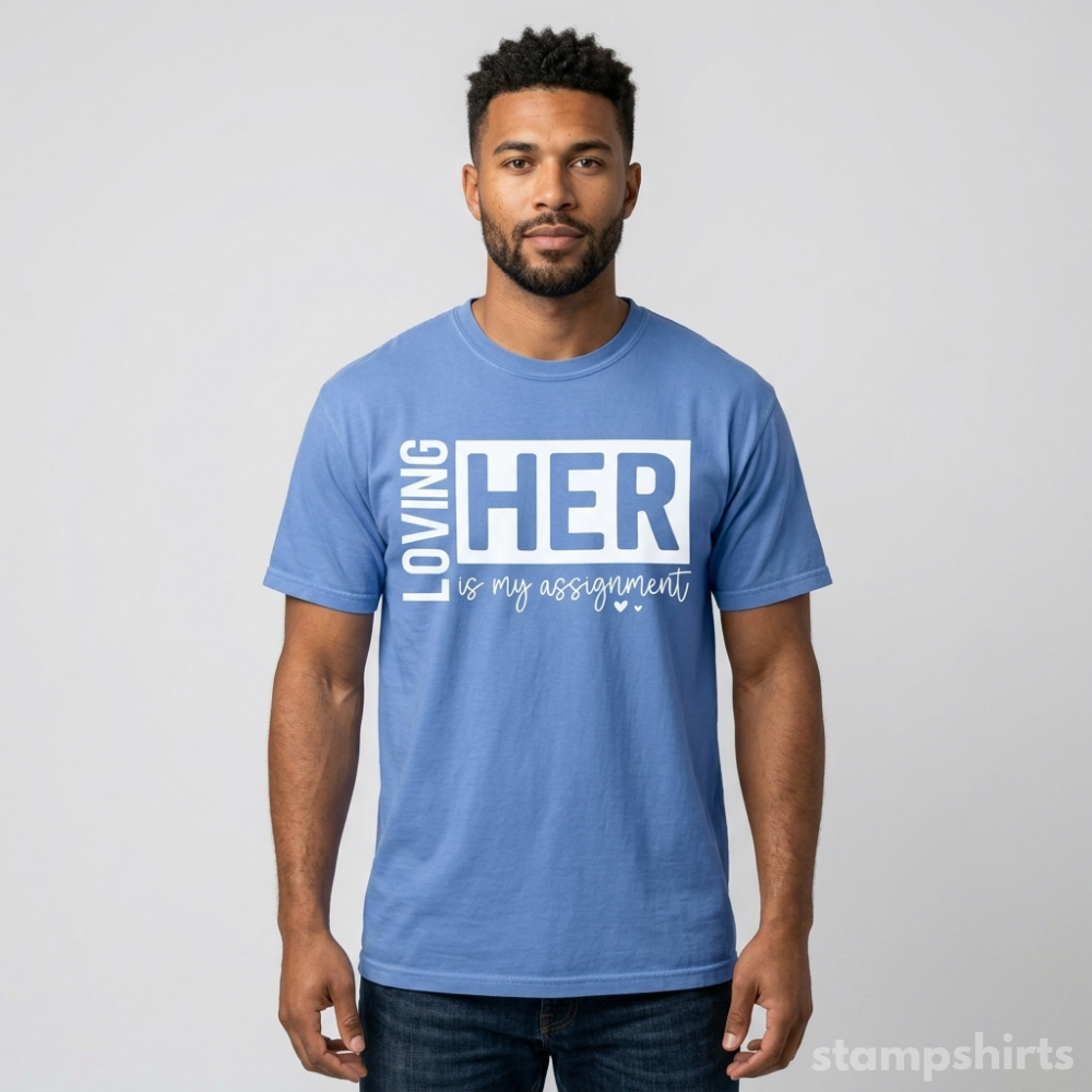 Loving Him Is My Assignment T-Shirt image 3