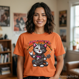 Meowtallica Rock Cat T-Shirt thumbnail 2