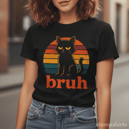 Bruh Cat T-Shirt thumbnail 1