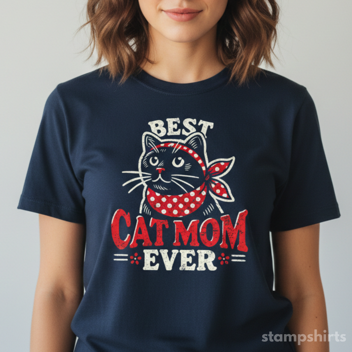 Best Cat Mom Ever T-Shirt image 1