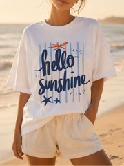 Hello Sunshine Coastal Starfish T-Shirt