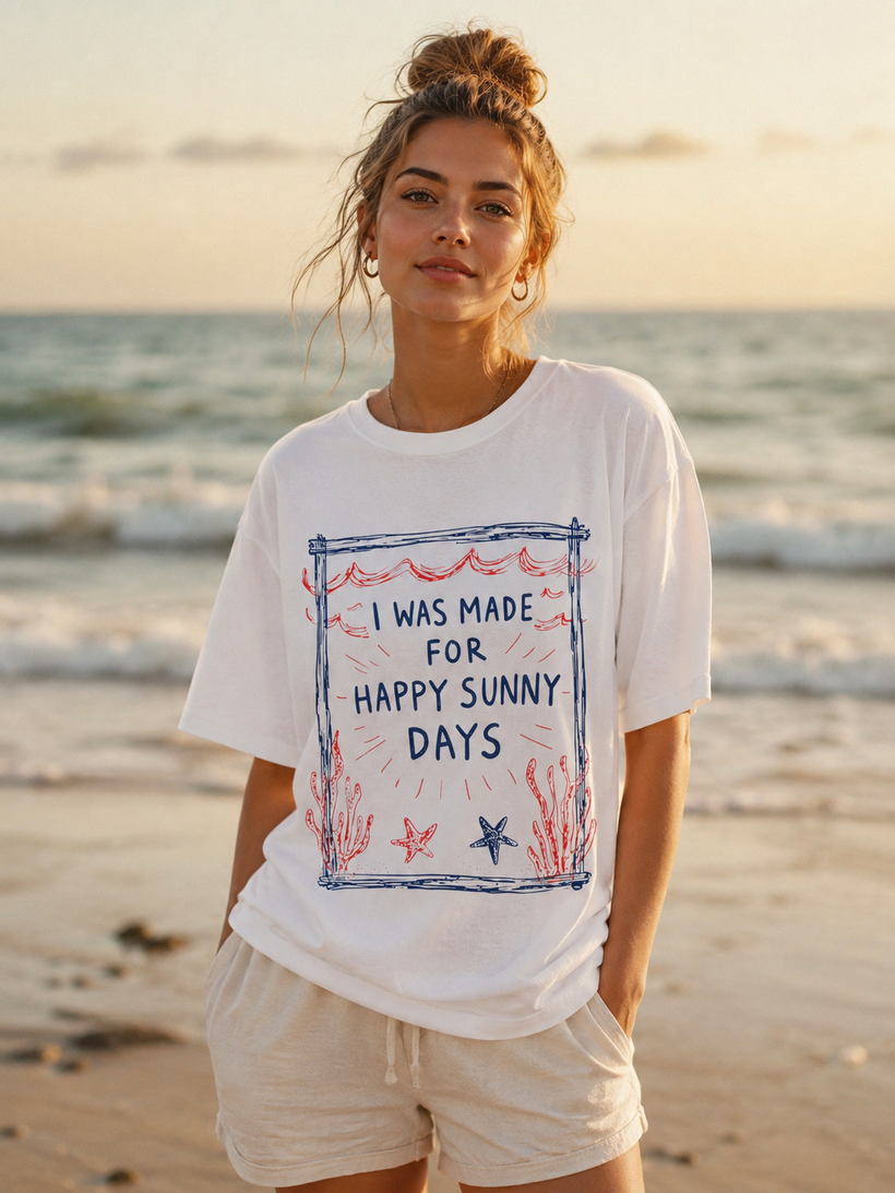 I Was Made for Happy Sunny Days T-Shirt — image 2 of 3