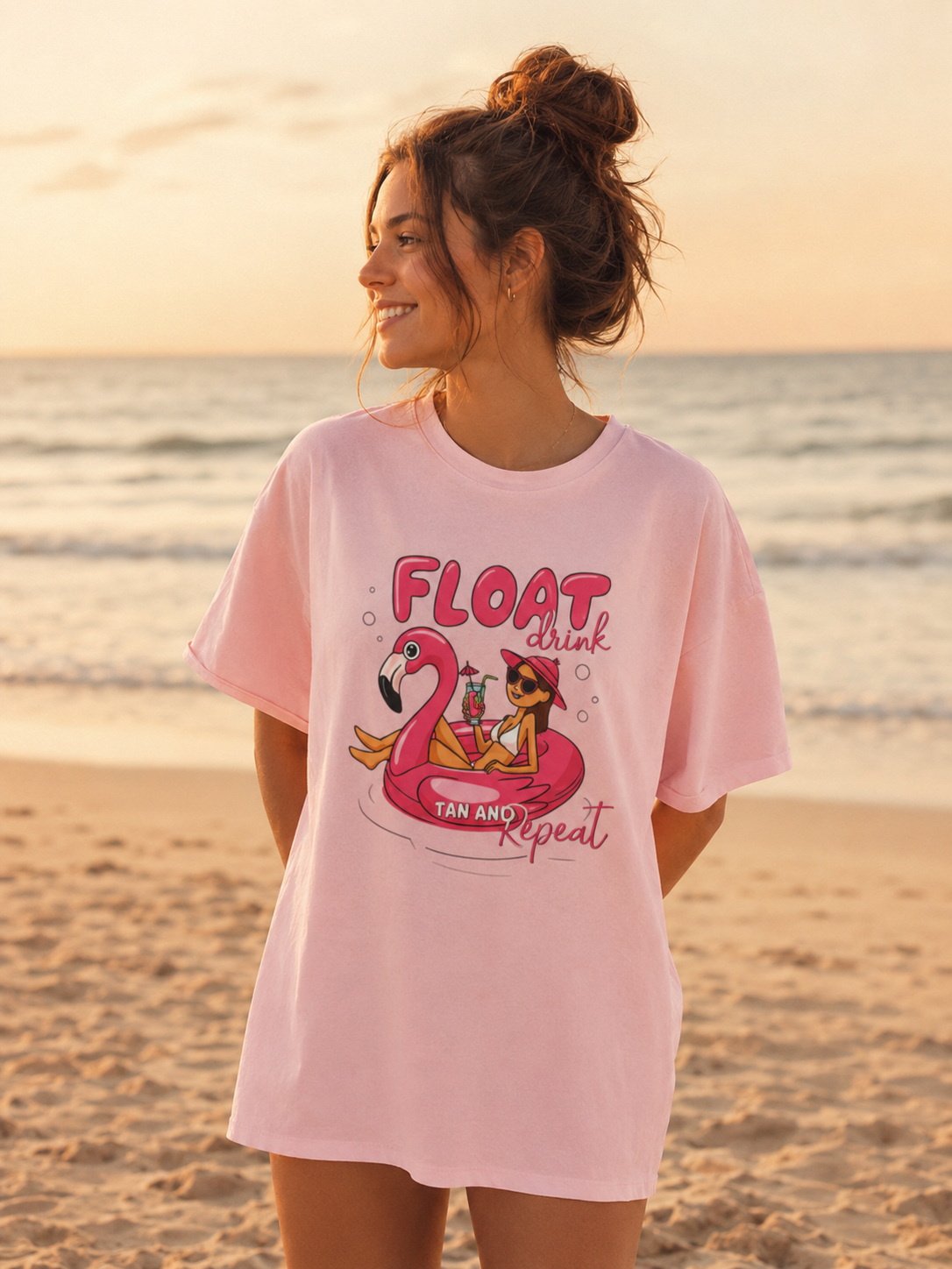Float, Drink, Tan and Repeat T-Shirt