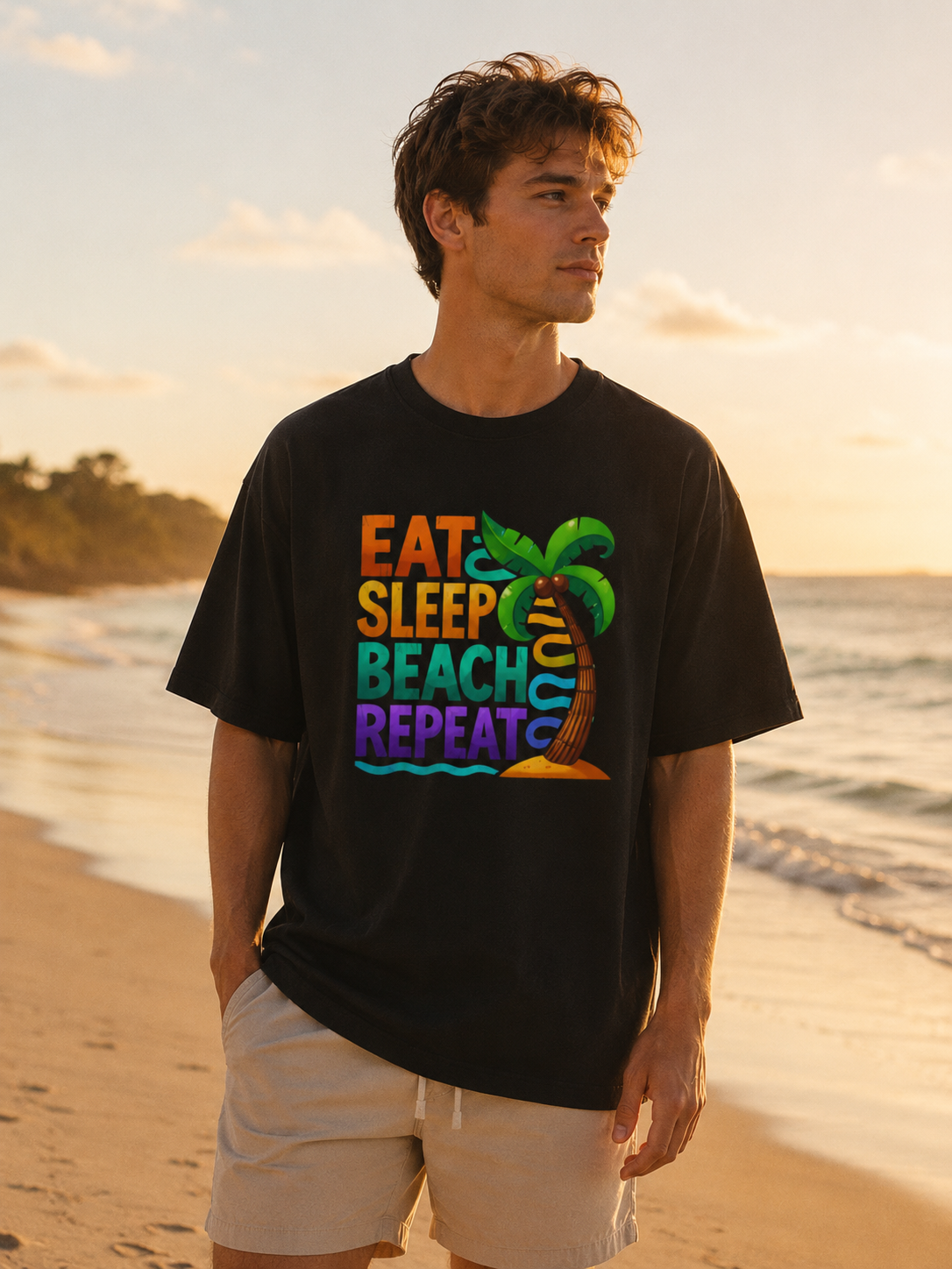Eat Sleep Beach Repeat T-Shirt