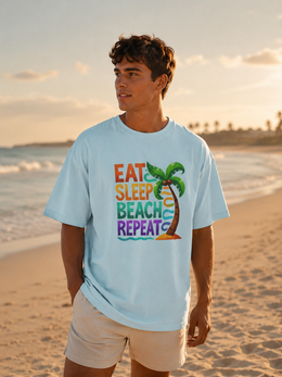 Eat Sleep Beach Repeat T-Shirt thumbnail 8