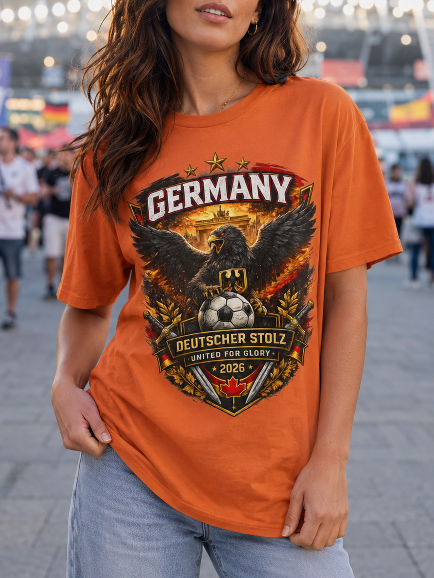 Germany Eagle Soccer T-Shirt — Deutscher Stolz 2026 Football Fan Tee