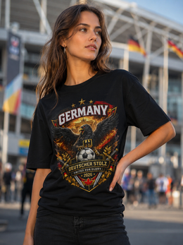 Germany Eagle Soccer T-Shirt — Deutscher Stolz 2026 Football Fan Tee thumbnail 5