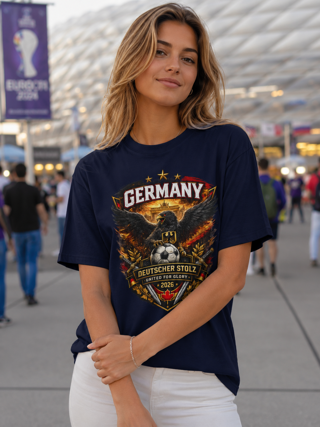 Germany Eagle Soccer T-Shirt — Deutscher Stolz 2026 Football Fan Tee