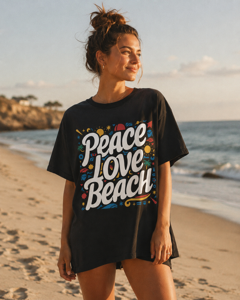 Peace Love Beach T-Shirt — image 2 of 5