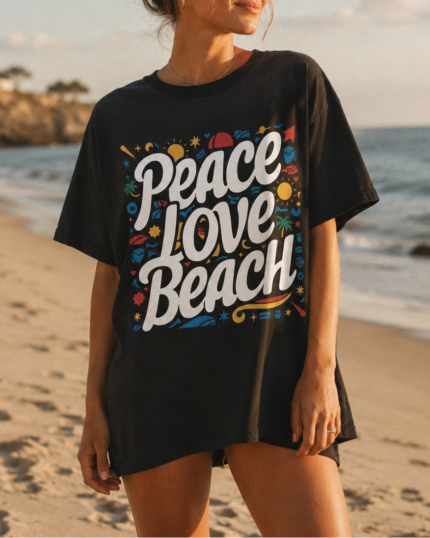 Peace Love Beach T-Shirt