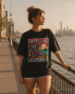 Hot Girl Summer Skeleton Beach T-Shirt thumbnail 3