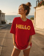 Hello Sunshine Bold Graphic T-Shirt