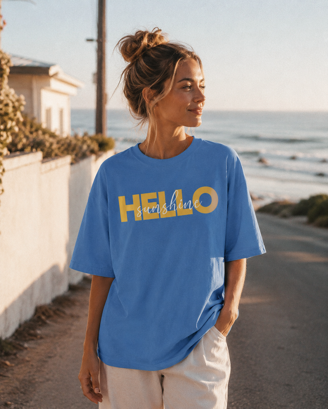 Hello Sunshine Bold Graphic T-Shirt
