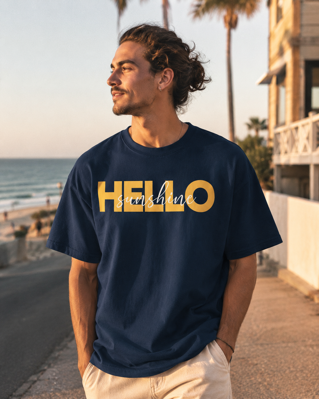 Hello Sunshine Bold Graphic T-Shirt