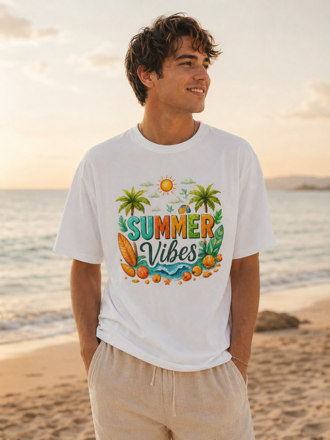 Summer Vibes Beach T-Shirt