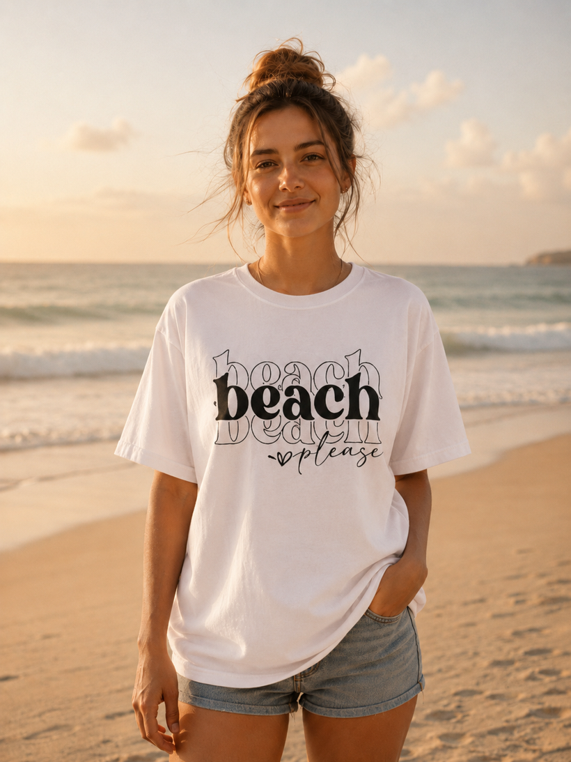 Beach Please T-Shirt — image 4 of 7