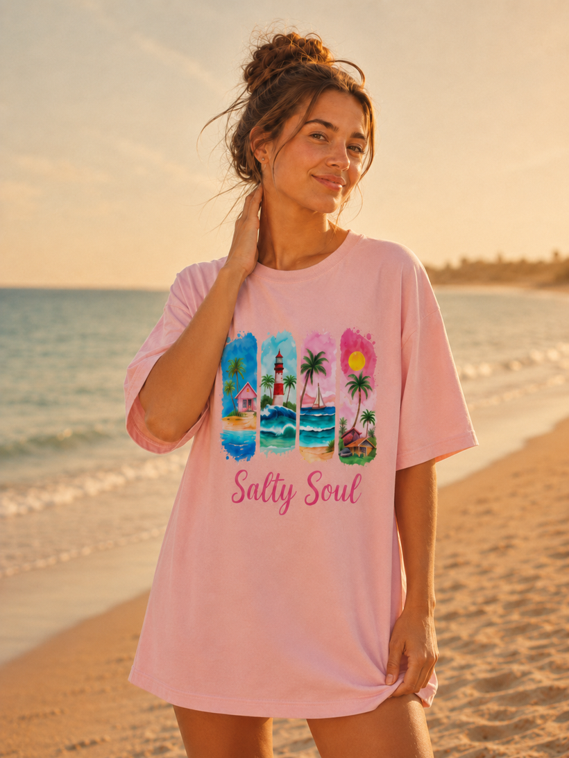Salty Soul Beach T-Shirt — image 7 of 7