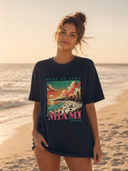 Miami Beach Vintage Sunset T-Shirt