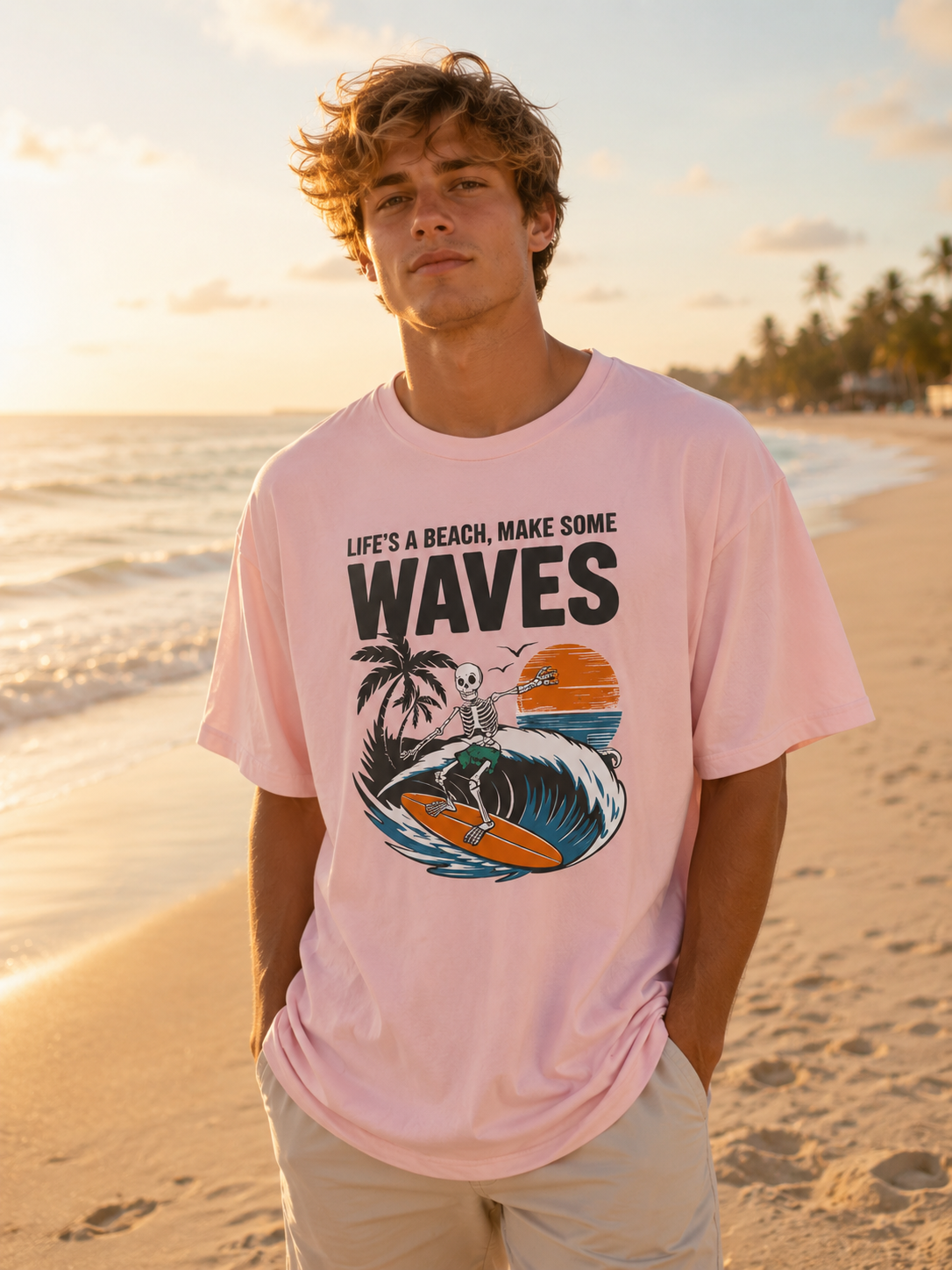 Life's a Beach, Make Some Waves T-Shirt