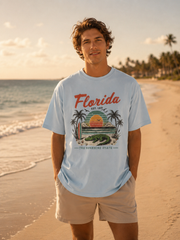 Florida The Sunshine State Retro Beach T-Shirt