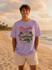 Florida The Sunshine State Retro Beach T-Shirt
