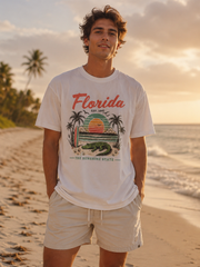 Florida The Sunshine State Retro Beach T-Shirt