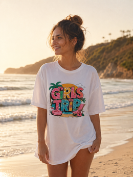 Girls Trip Beach Vacation T-Shirt thumbnail 2