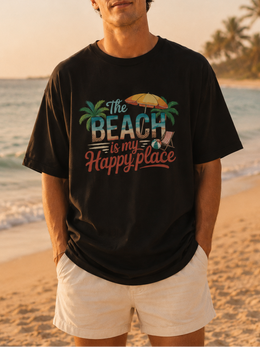 Beach Is My Happy Place T-Shirt thumbnail 1