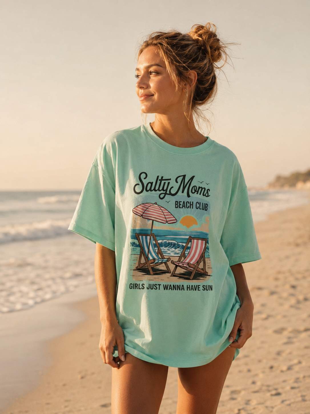 Salty Moms Beach Club T-Shirt