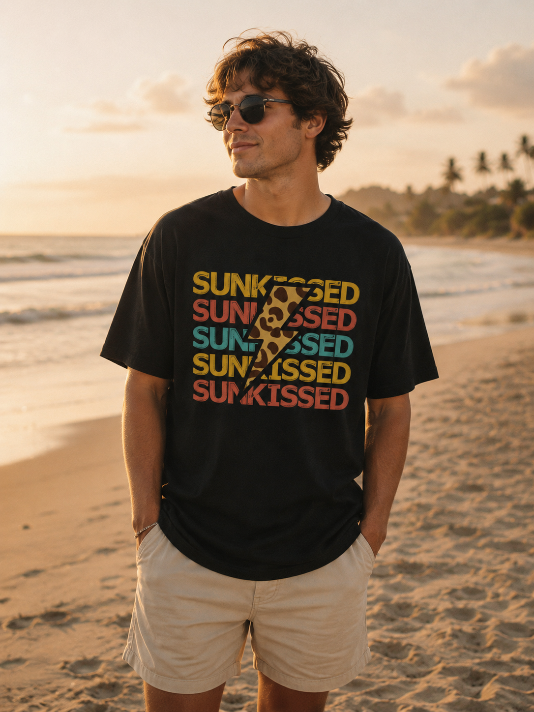 Sunkissed Leopard Lightning T-Shirt