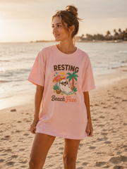 Resting Beach Face Ghost T-Shirt
