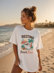 Resting Beach Face Ghost T-Shirt