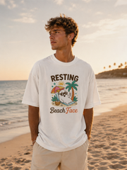 Resting Beach Face Ghost T-Shirt