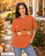 Pumpkin Season T-shirt — Comfort Colors 1717 — Burnt Orange