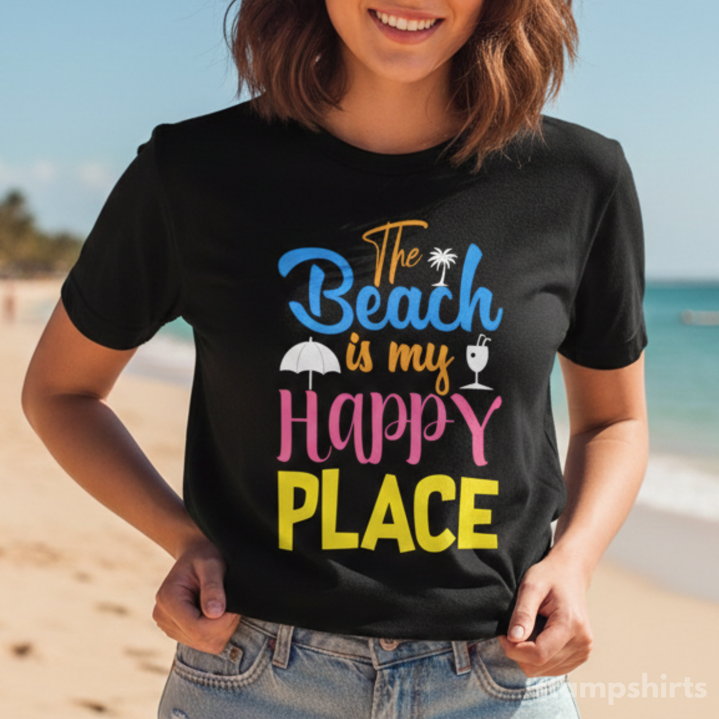Beach Is My Happy Place T-Shirt image 1