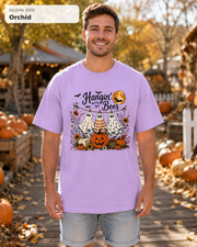 Hangin' with My Boos Halloween T-shirt – Gildan 2000 Orchid – male model