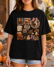 Spooky Book Lover Ghost Halloween T-Shirt