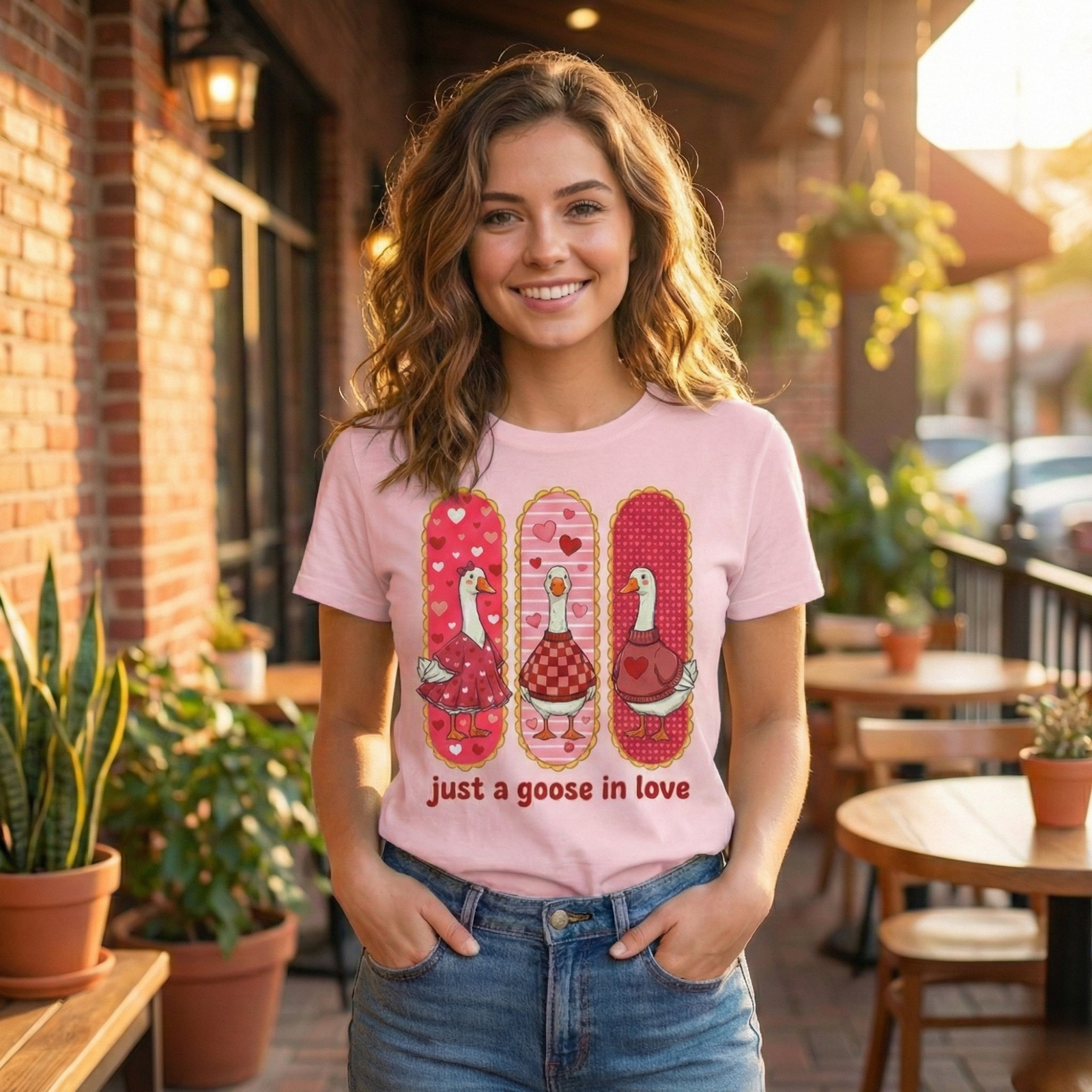 Just a Goose in Love T-Shirt